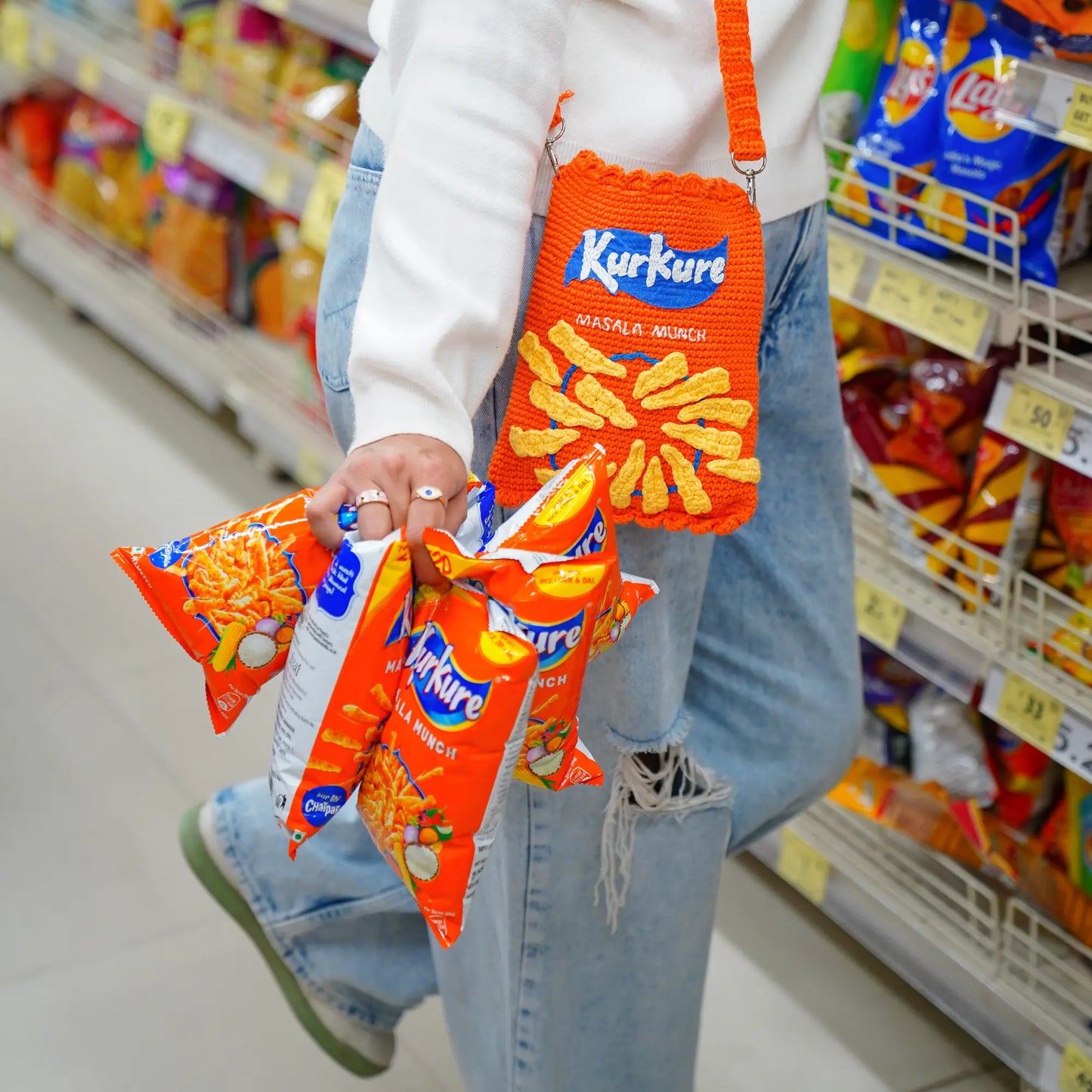 Kurkure Crochet Sling Bag