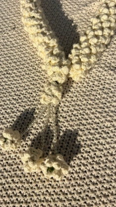 Off White Crochet Jaimalas - made to order