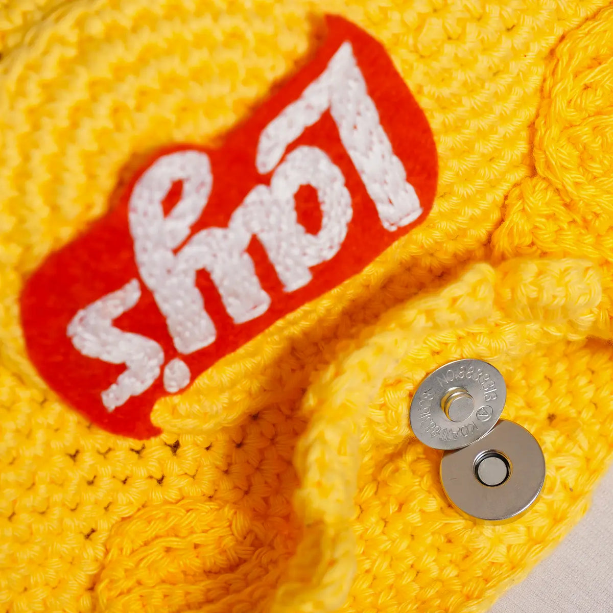 Yellow Lays Crochet Sling Bag