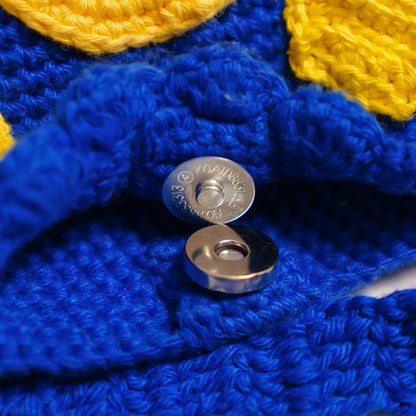 Blue Lays Crochet Sling Bag