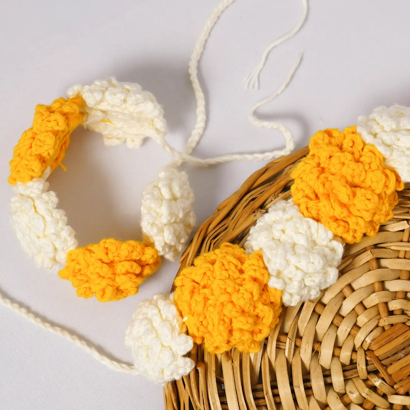 Marigold Jasmine Crochet Kaleeras