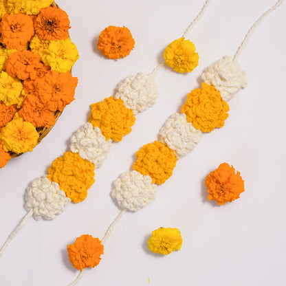 Marigold Jasmine Crochet Kaleeras