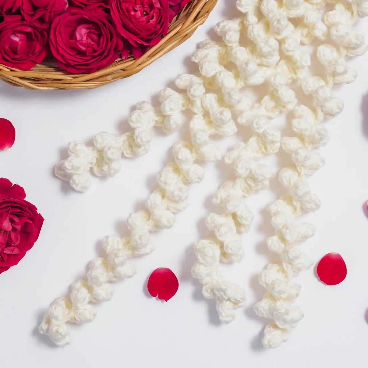 Rose Jasmine Crochet Gajra