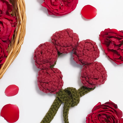 Rose Crochet Gajra