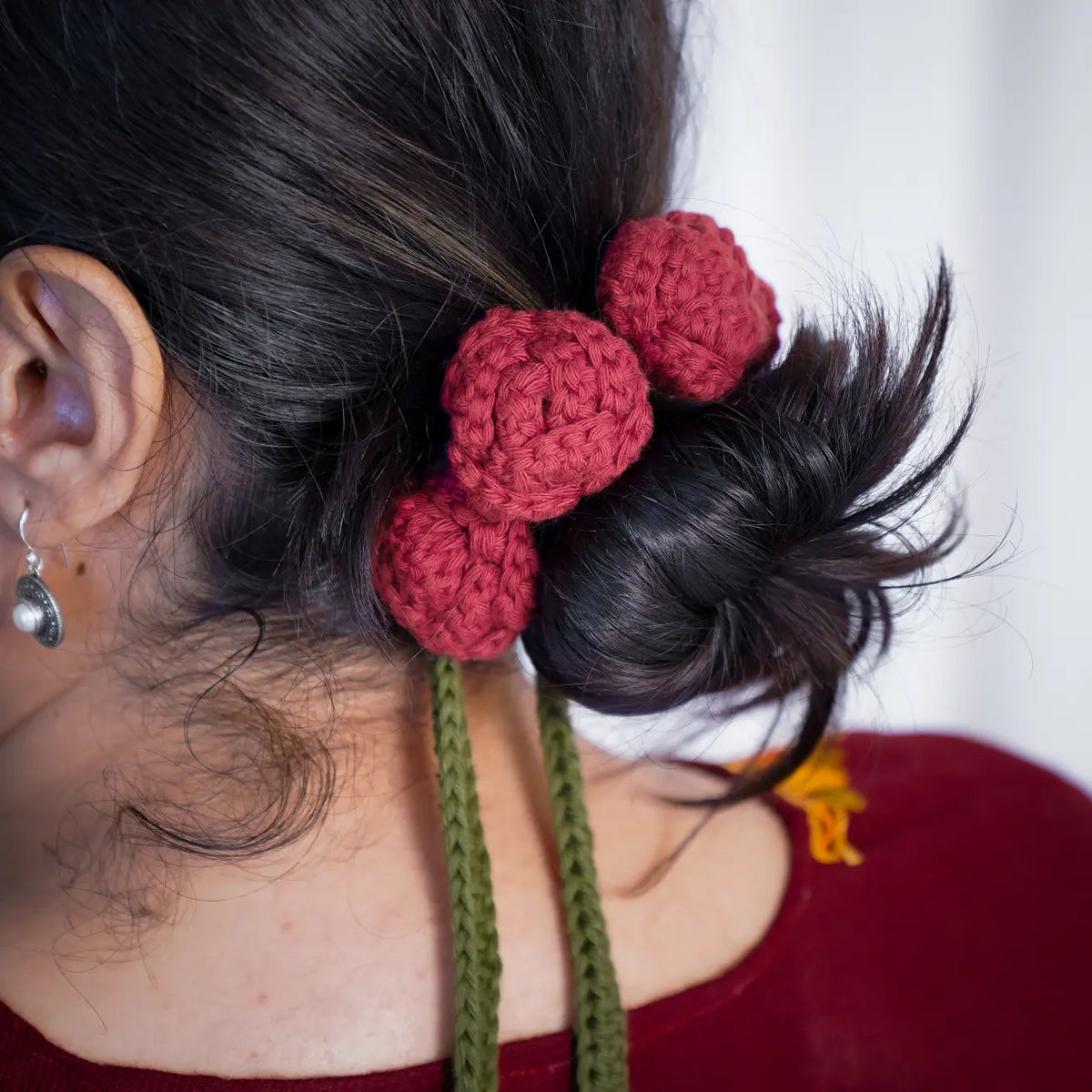 Rose Crochet Gajra