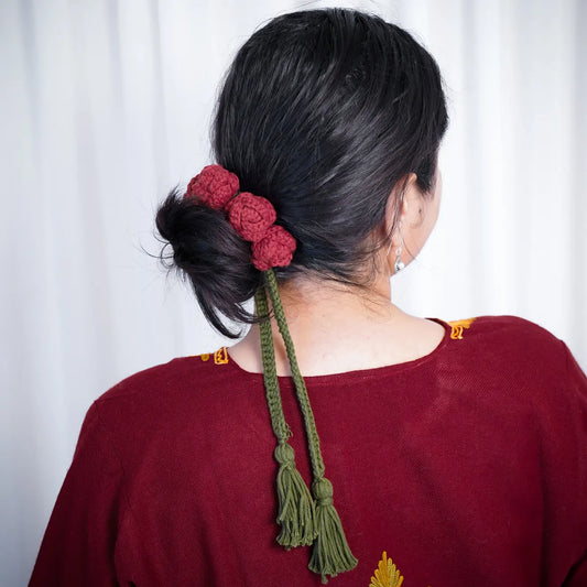 Rose Crochet Gajra