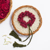 Maroon Jasmine Crochet Gajra