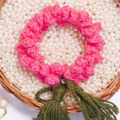 Pink Crochet Gajra