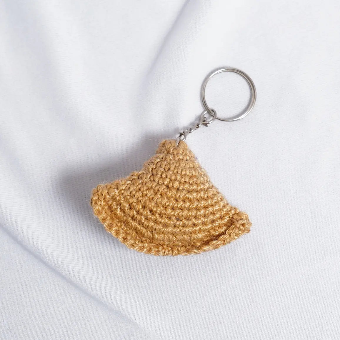 Samosa Crochet Bag Charm