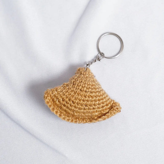 Samosa Crochet Bag Charm