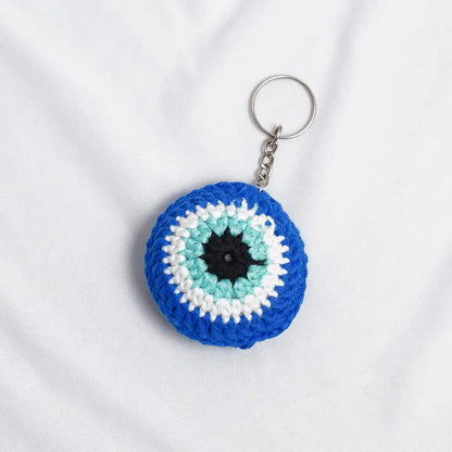 Evil Eye Crochet Bag Charm