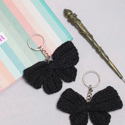 Bow Crochet Bag Charm
