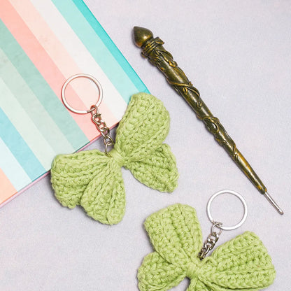 Bow Crochet Bag Charm