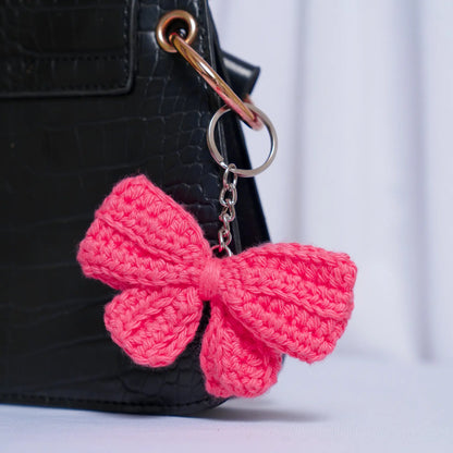 Bow Crochet Bag Charm