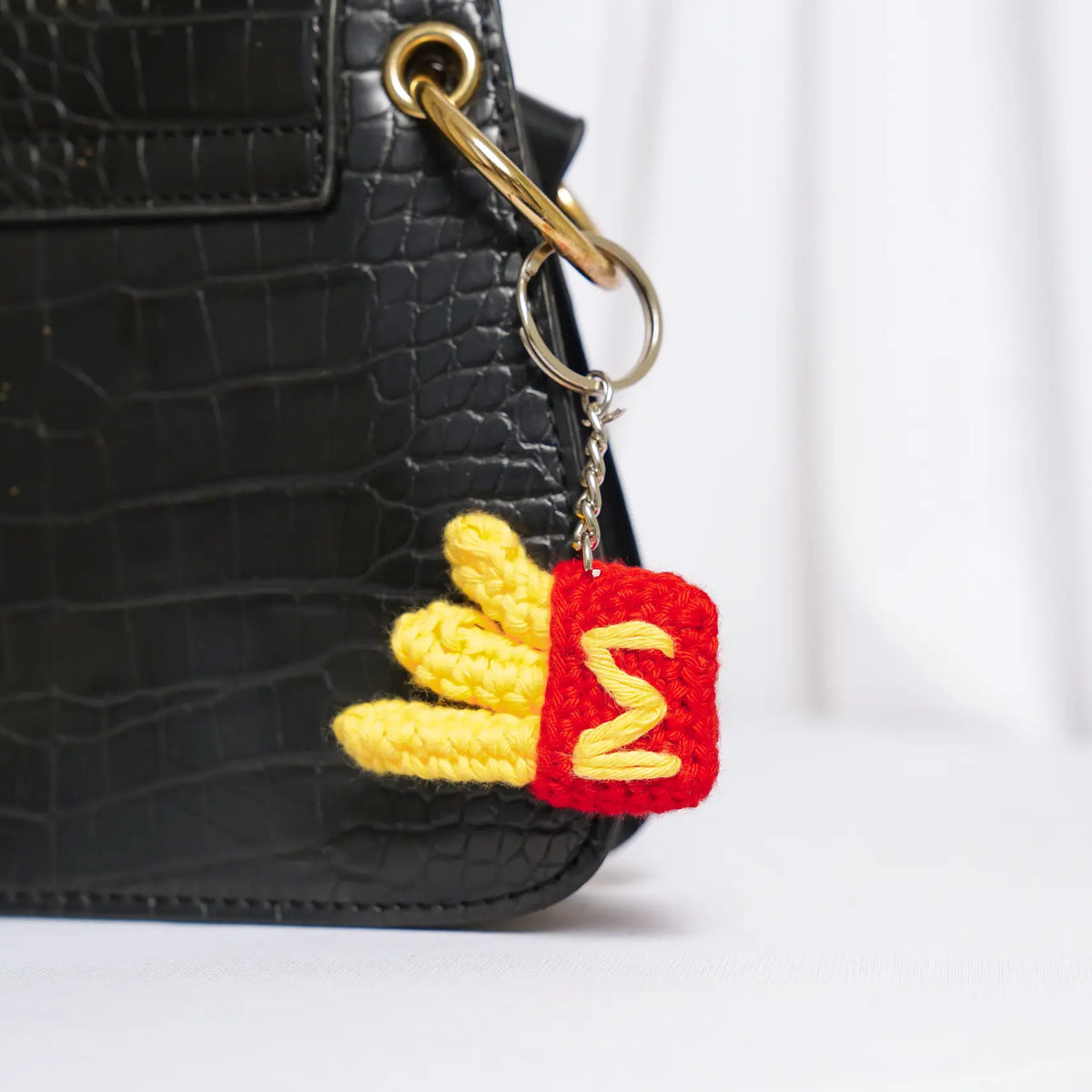 Fries Crochet Bag Charm
