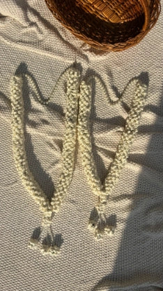Off White Crochet Jaimalas