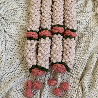 Peach Crochet Jaimalas